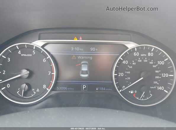 1N4BL4DV3SN313679 2025 NISSAN ALTIMA White უკანა სავარძლების ხედი
