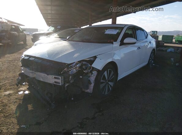 1N4BL4DV6KC112211 2019 NISSAN ALTIMA White წინა მარცხენა ხედი სამი მეოთხედიდან