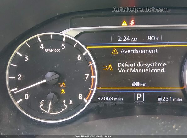 1N4BL4DV6MN349224 2021 NISSAN ALTIMA Черный Вид задних сидений
