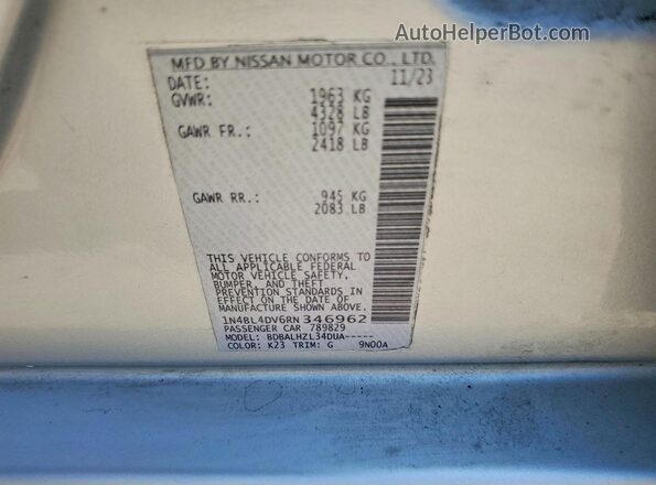 1N4BL4DV6RN346962 2024 NISSAN ALTIMA Silver 