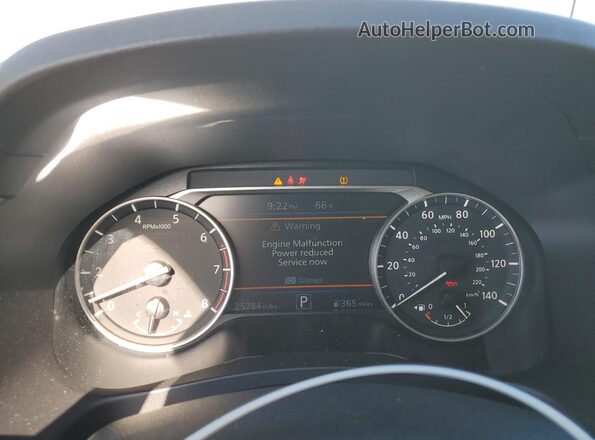 1N4BL4DV8SN400994 2025 NISSAN ALTIMA White Vista interior de 360 grados