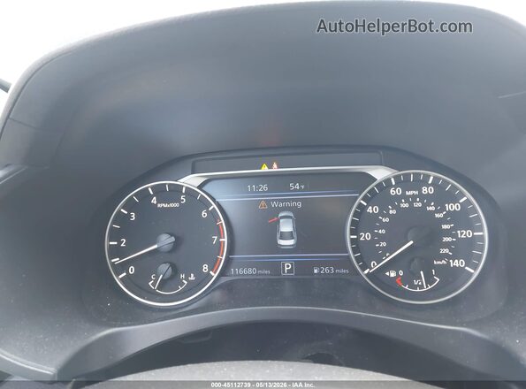 1N4BL4DW2KC149426 2019 NISSAN ALTIMA White Widok tylnych siedzeń