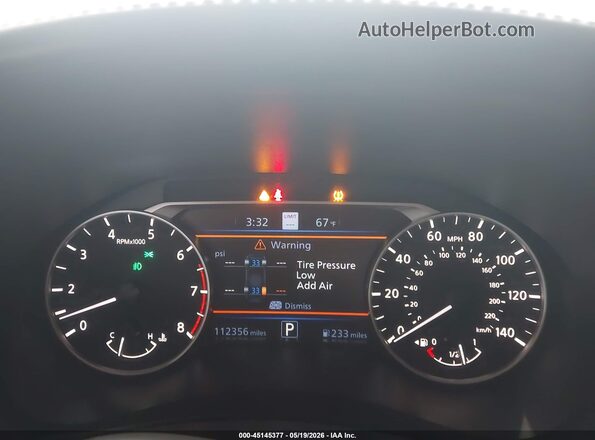1N4BL4EV1KC220198 2019 NISSAN ALTIMA Gray Հետևի նստատեղերի տեսք