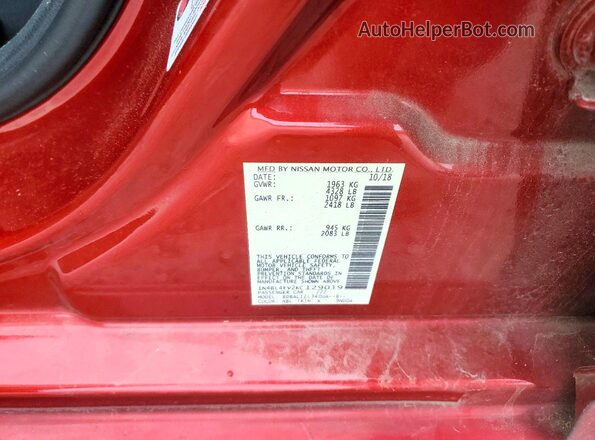 1N4BL4EV2KC129019 2019 NISSAN ALTIMA Красный 
