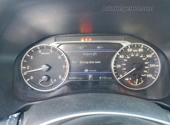 1N4BL4EVXKC226372 2019 NISSAN ALTIMA Gray Вид щитка приладів