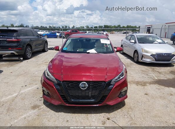 1N4BL4FVXKC107459 2019 NISSAN ALTIMA Red ხელსაწყოთა პანელის ხედი