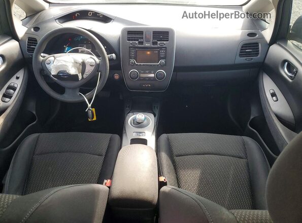 1N4BZ0CP1HC309273 2017 NISSAN LEAF Black Առջևի վահանակի տեսք
