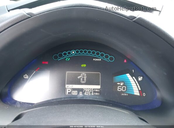 1N4BZ0CP2GC311886 2016 NISSAN LEAF White Vista de los asientos traseros