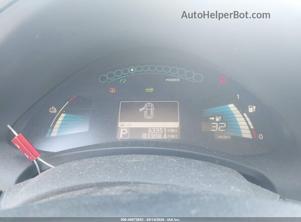 1N4BZ0CP6HC306496 2017 NISSAN LEAF White Панорамний вид салону 360°