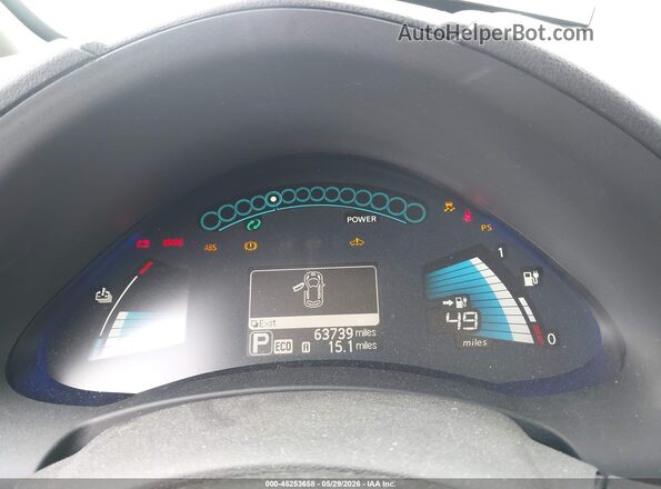 1N4BZ0CP8HC304295 2017 NISSAN LEAF Black უკანა სავარძლების ხედი