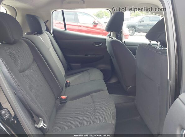 1N4BZ0CP8HC304295 2017 NISSAN LEAF Black VIN კოდის სტიკერის ხედი