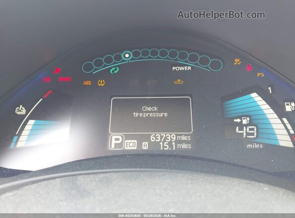 1N4BZ0CP8HC304295 2017 NISSAN LEAF Black უკანა სალონის ხედი