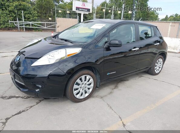 1N4BZ0CP8HC304295 2017 NISSAN LEAF Black წინა მარცხენა ხედი სამი მეოთხედიდან