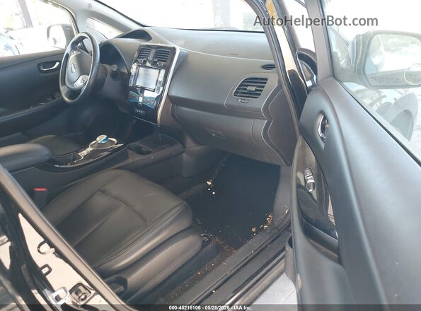 1N4BZ0CPXGC309366 2016 NISSAN LEAF Black Widok wnętrza z przodu