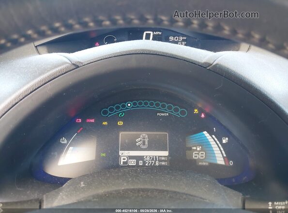 1N4BZ0CPXGC309366 2016 NISSAN LEAF Black Widok tylnych siedzeń
