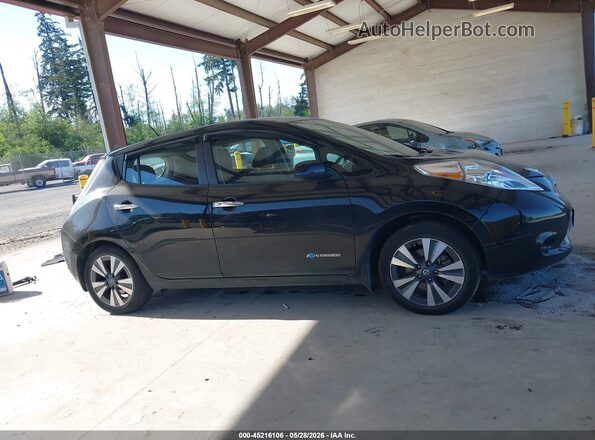 1N4BZ0CPXGC309366 2016 NISSAN LEAF Black Widok wnętrza z tyłu