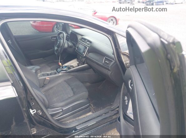 1N4BZ1CP4LC309217 2020 NISSAN LEAF Black წინა სალონის ხედი