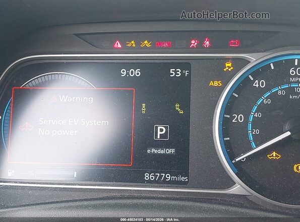 1N4BZ1CP4LC309217 2020 NISSAN LEAF Black უკანა სავარძლების ხედი
