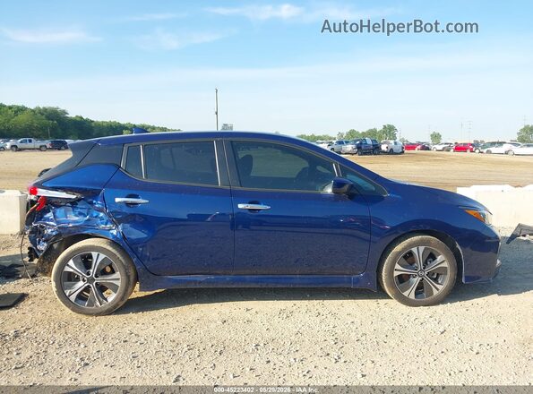 1N4BZ1CV0MC551504 2021 NISSAN LEAF Blue Vista interior de 360 grados