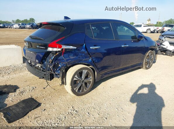 1N4BZ1CV0MC551504 2021 NISSAN LEAF Blue Trasero derecho