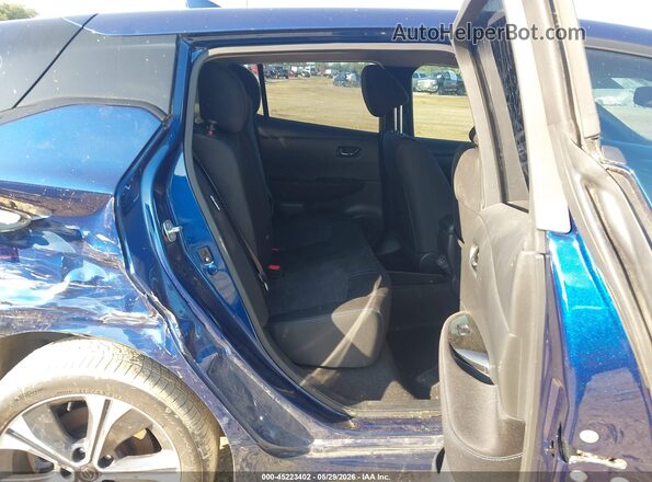 1N4BZ1CV0MC551504 2021 NISSAN LEAF Blue Vista de la etiqueta del VIN