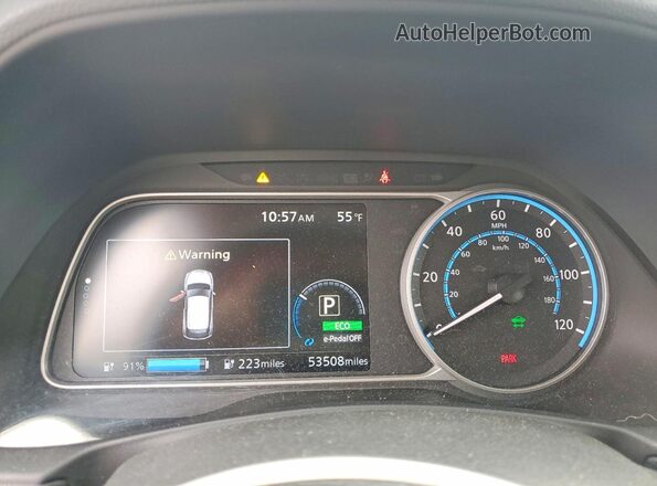 1N4BZ1DV7MC551448 2021 NISSAN LEAF Gray 