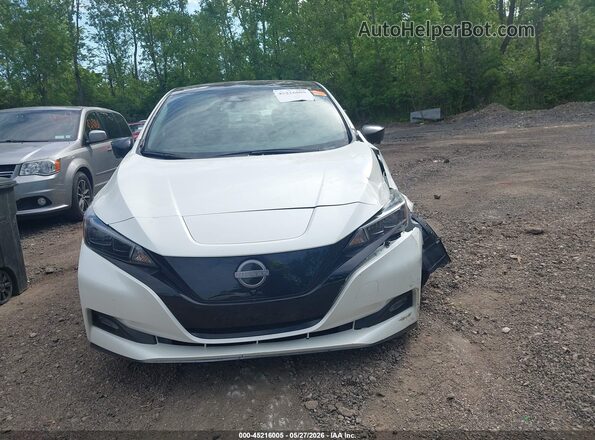 1N4CZ1CV0PC551625 2023 NISSAN LEAF White Widok zestawu wskaźników