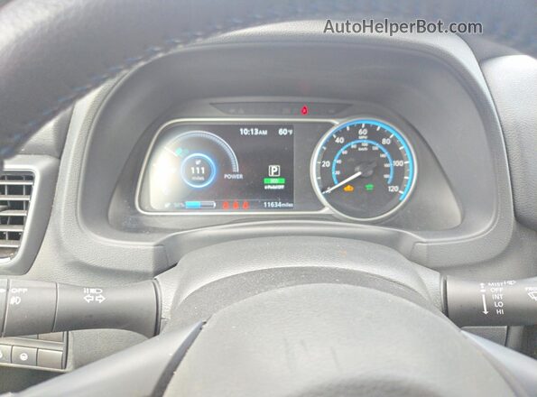 1N4CZ1CV4PC558934 2023 NISSAN LEAF Gray Dashboard view