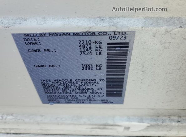 1N4CZ1CV4RC551937 2024 NISSAN LEAF Белый Вид подкапотного пространства