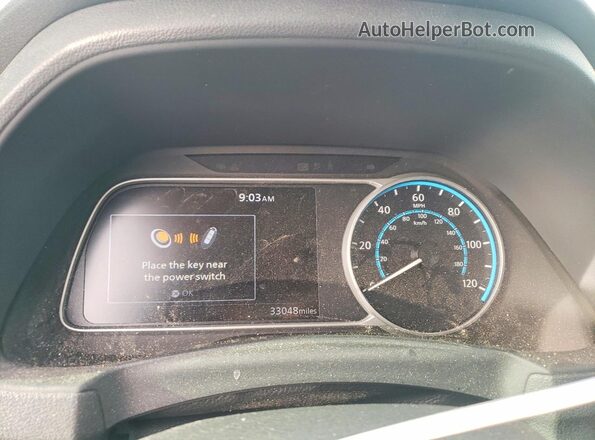 1N4CZ1CV4SC558425 2025 NISSAN LEAF White ხელსაწყოთა პანელის ხედი