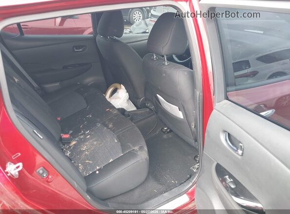 1N4CZ1CV6PC551662 2023 NISSAN LEAF Red Widok naklejki z numerem VIN