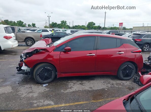 1N4CZ1CV6PC551662 2023 NISSAN LEAF Red 