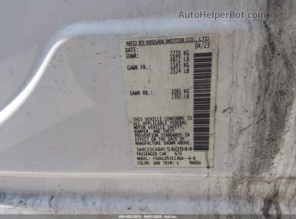 1N4CZ1CV6PC560944 2023 NISSAN LEAF Белый 