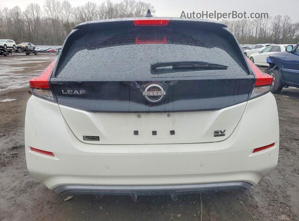 1N4CZ1CVXPC563281 2023 NISSAN LEAF White Vista trasera