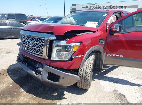 1N6AA1E66HN528240 2017 NISSAN TITAN Red 