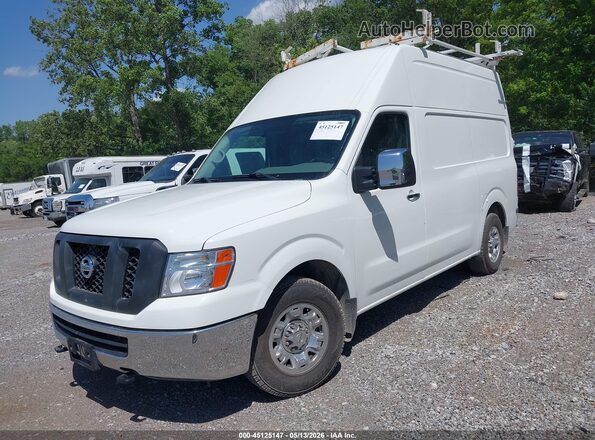 1N6AF0LY1JN809190 2018 NISSAN NV CARGO NV3500 HD White წინა მარცხენა ხედი სამი მეოთხედიდან