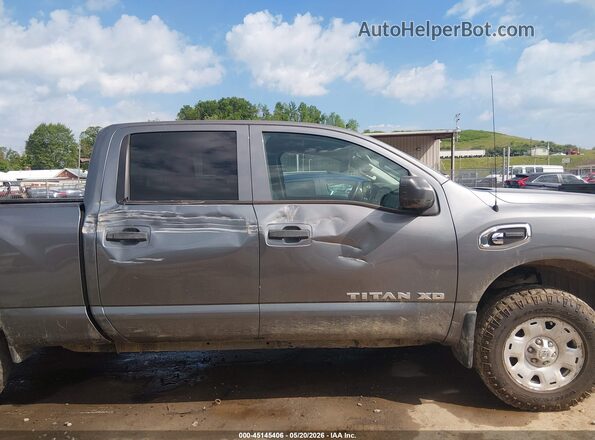 1N6BA1F3XJN540549 2018 NISSAN TITAN XD Gray Սալոնի հետևի տեսք