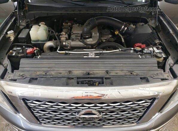 1N6BA1F40HN524430 2017 NISSAN TITAN Gray Widok wnętrza z tyłu