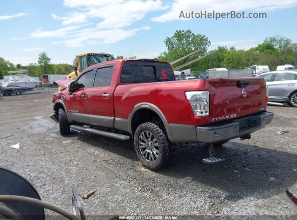 1N6BA1F41GN501902 2016 NISSAN TITAN XD Red Задня ліва чверть