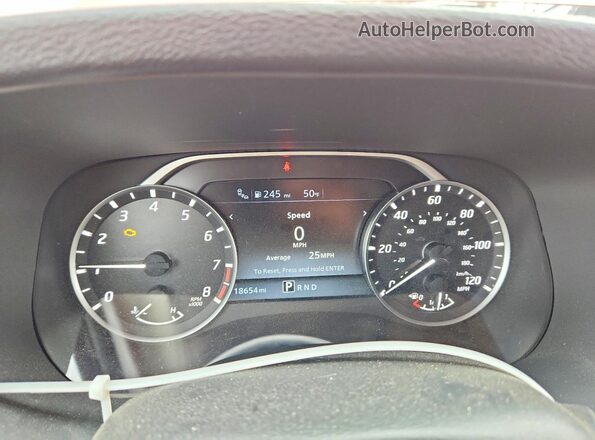 1N6ED1CL1RN656159 2024 NISSAN FRONTIER White Instrument cluster view