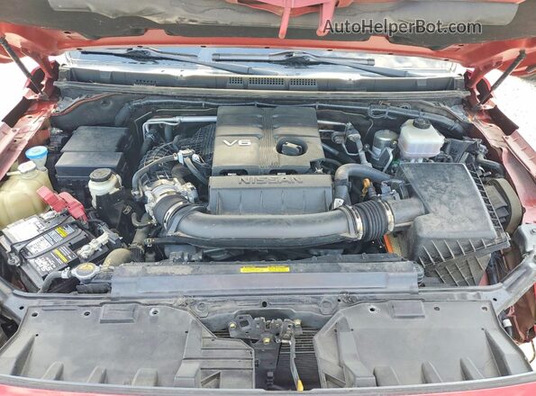 1N6ED1EJ2NN602195 2022 NISSAN FRONTIER Red Vista interior trasera