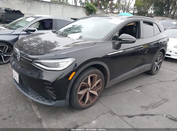 1V25MPE88PC052341 2023 VOLKSWAGEN ID.4 Black Առջևի ձախ երեք քառորդ տեսարան