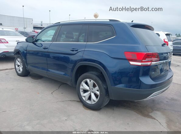 1V2AP2CA0JC540107 2018 VOLKSWAGEN ATLAS Синий Задняя левая четверть