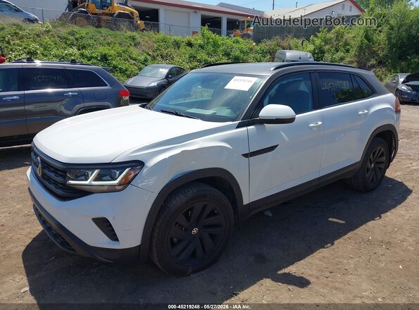1V2BC2CA7MC236194 2021 VOLKSWAGEN ATLAS White Առջևի ձախ երեք քառորդ տեսարան