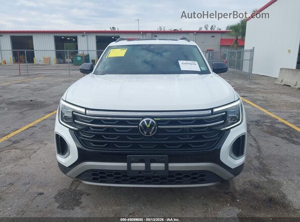 1V2CR2CA2SC541490 2025 VOLKSWAGEN ATLAS White Սալոնի հետևի տեսք
