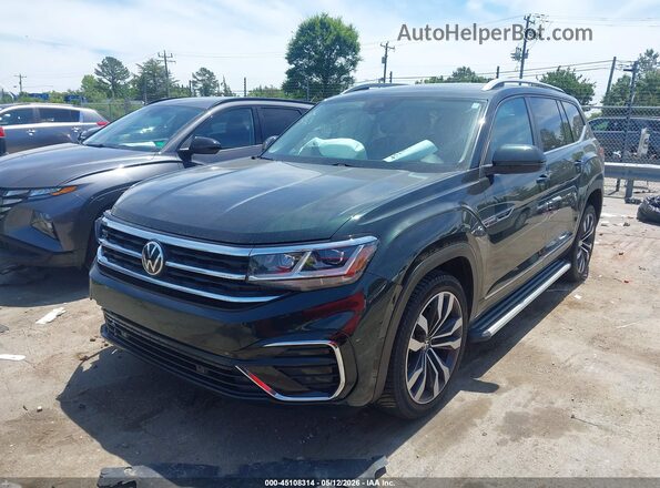 1V2CR2CA3MC559192 2021 VOLKSWAGEN ATLAS Green Przód lewy