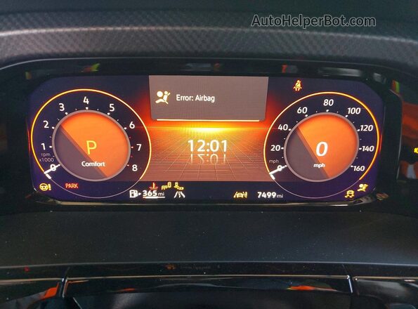1V2CR2CAXSC572423 2025 VOLKSWAGEN ATLAS Green Вид щитка приладів