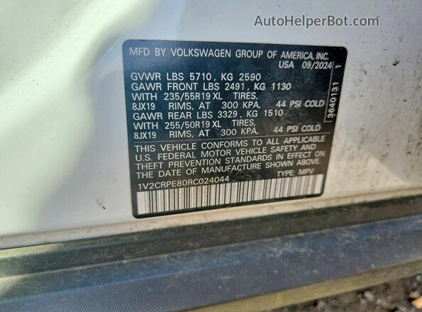 1V2CRPE80RC024044 2024 VOLKSWAGEN ID.4 White 