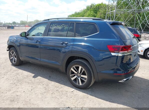 1V2DP2CAXMC583449 2021 VOLKSWAGEN ATLAS Синий Задняя левая четверть