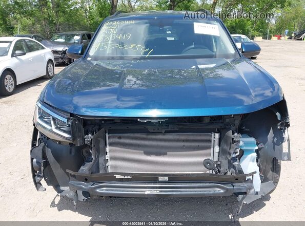 1V2DP2CAXMC583449 2021 VOLKSWAGEN ATLAS Синий Вид задней части салона